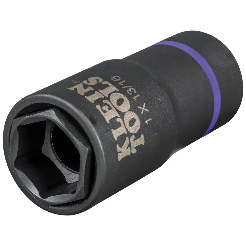 Dado de impacto 2 en 1 de 6 puntas de 1'' y 13/16''